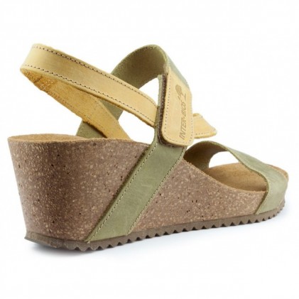 INTERBIOS Sandals Comfortable wedge 2019 MOSTAZA