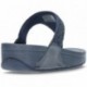 LULU CRYSTAL EMBELLISHED FITFLOP SANDALS NAVY