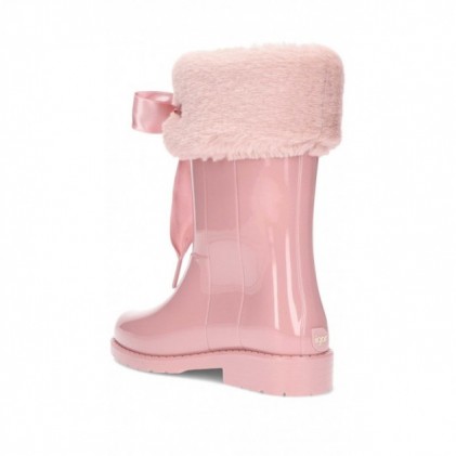 PATENT LEATHER WATER BOOTS SOFT W10239 ROSA