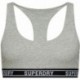 TOP SUPERDRY W3110357A MULTILOGO CROP GREY