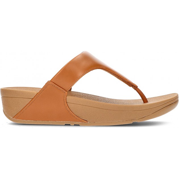 FITFLOP SANDALS LULU LEATHER TOEPOST TAN FITFLOP SANDALS LULU LEATHER TOEPOST TAN