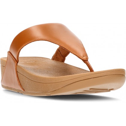 FITFLOP SANDALS LULU LEATHER TOEPOST TAN