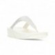 LULU CRYSTAL EMBELLISHED FITFLOP SANDALS CREAM