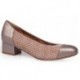 WOMEN'S COMFORT HEEL SHOES CALZAMEDI BEIGE