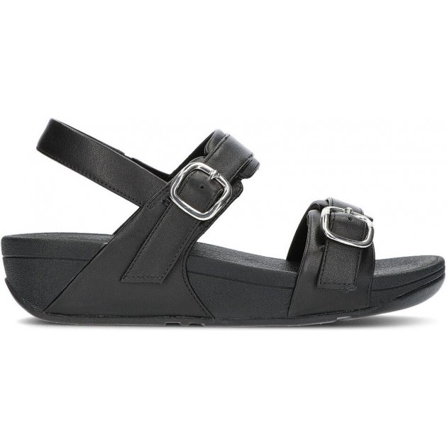 FITFLOP LULU ADJUSTABLE BACK-STRAP SANDALS BLACK FITFLOP LULU ADJUSTABLE BACK-STRAP SANDALS BLACK