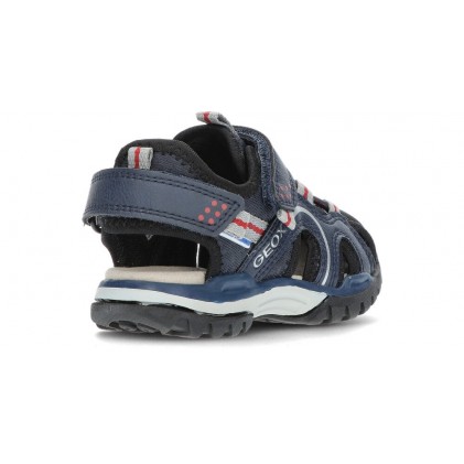GEOX J BOREALIS J250RB SANDAL NAVY_RED