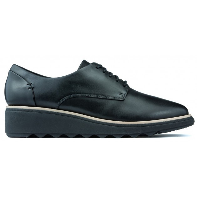 CLARKS SHARON NOEL SHOES BLACK CLARKS SHARON NOEL SHOES BLACK