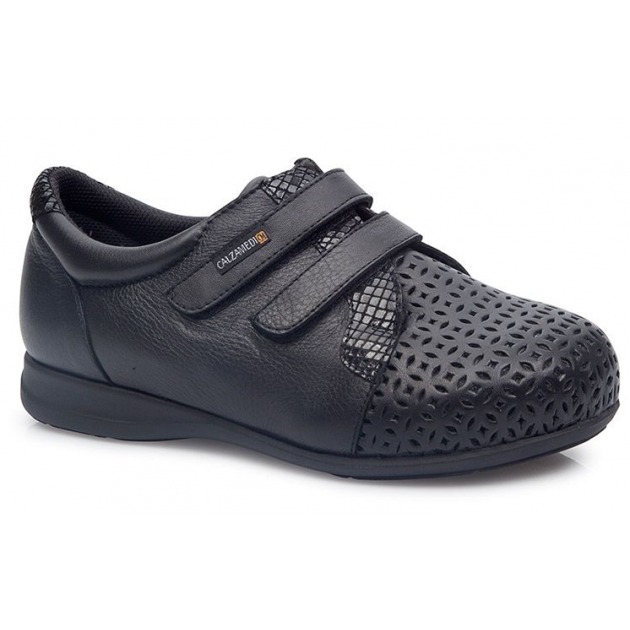 CALZAMEDI DOUBLE COMFORTABLE VELCRO SHOE NEGRO CALZAMEDI DOUBLE COMFORTABLE VELCRO SHOE NEGRO