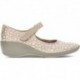 ARCOPEDIC ELASTIC WEDGE MANOLETINES W BEIGE