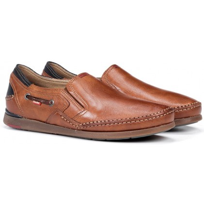 FLUCHOS 9883 TORNADO MARINER MOCCASIN MAN CUERO_MARINO