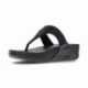 LULU CRYSTAL EMBELLISHED FITFLOP SANDALS BLACK