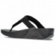 LULU CRYSTAL EMBELLISHED FITFLOP SANDALS BLACK