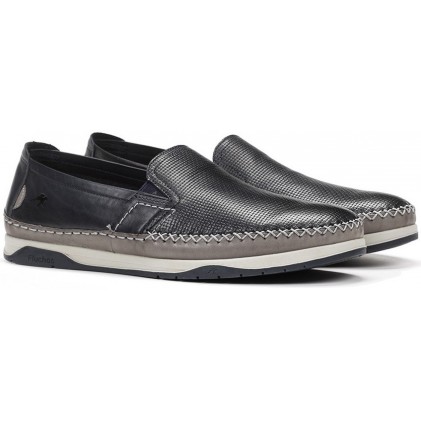 FLUCHOS F0814 HAVANA KENDAL MOCASIN MAN MARINO_GRIS