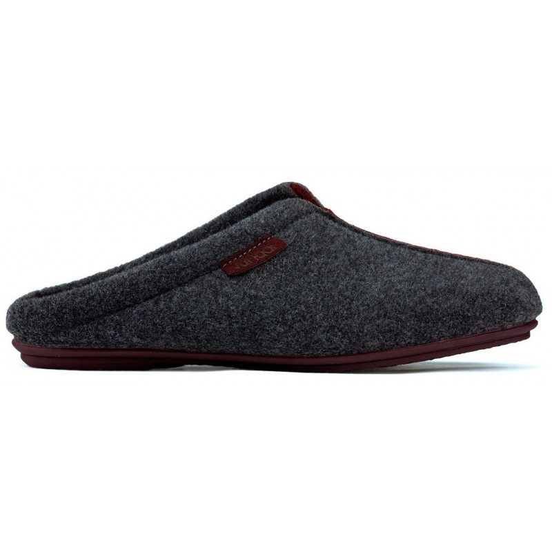 Slippers of house VULLADI COMODO GRIS_BURDEOS