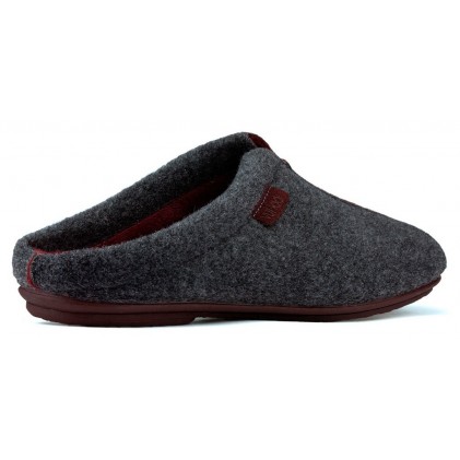 Slippers of house VULLADI COMODO GRIS_BURDEOS