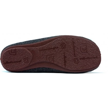Slippers of house VULLADI COMODO GRIS_BURDEOS