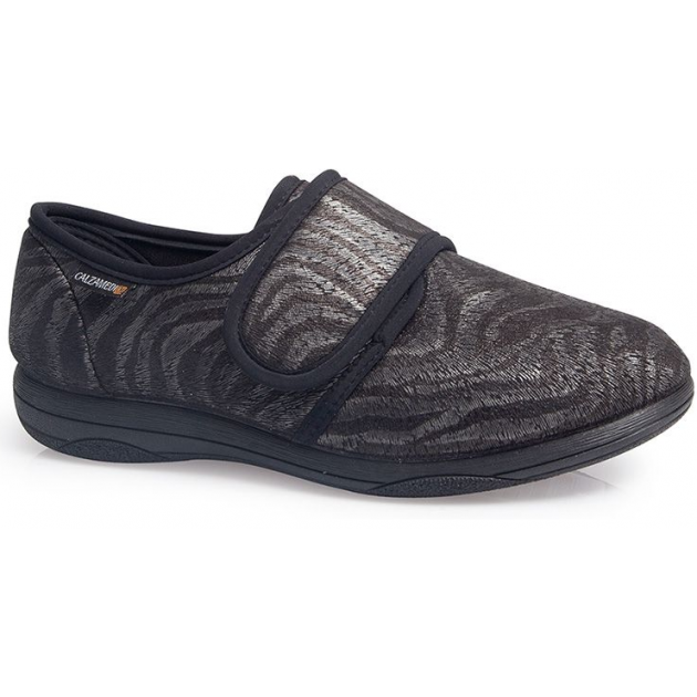 EXTRA COMFORTABLE WOMEN'S CALZAMEDI SLIPPERS W 3070 GRIS EXTRA COMFORTABLE WOMEN'S CALZAMEDI SLIPPERS W 3070 GRIS