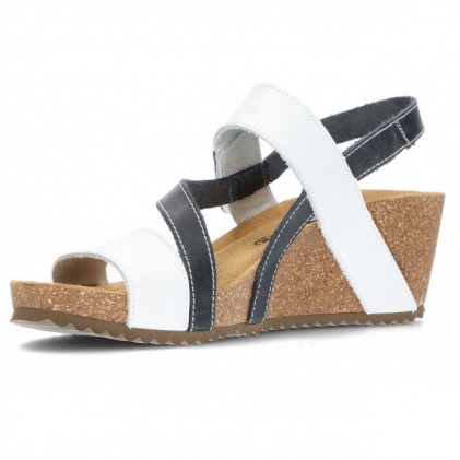 INTERBIOS Sandals Comfortable wedge 2019 BLANCO_AZUL