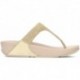 LULU CRYSTAL EMBELLISHED FITFLOP SANDALS PLATINO