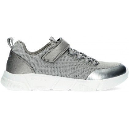 SHOES GEOX J ARIL J16DLB DK_SILVER