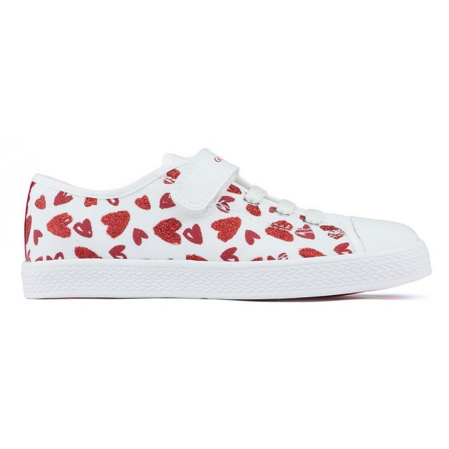 GEOX JR CIAK shoes WHITE_RED GEOX JR CIAK shoes WHITE_RED