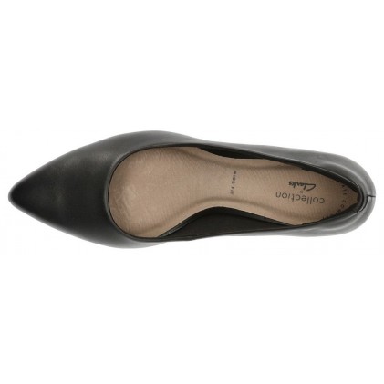 CLARKS LINVALE JERICA MATE SHOES BLACK