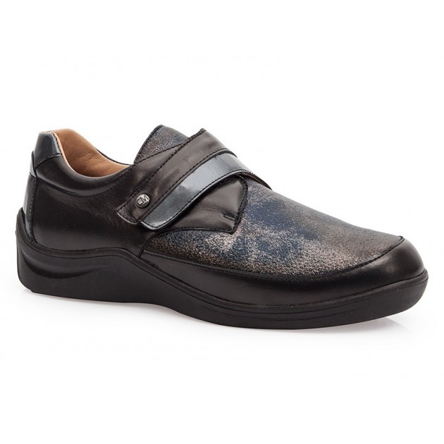 CASUAL DIABETIC ELASTIC CALZAMEDI SHOES NEGRO_AZUL CASUAL DIABETIC ELASTIC CALZAMEDI SHOES NEGRO_AZUL