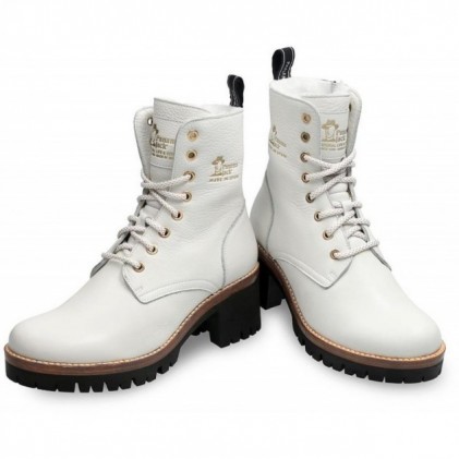 PANAMA JACK HAIRY PADMA BOOTS WHITE