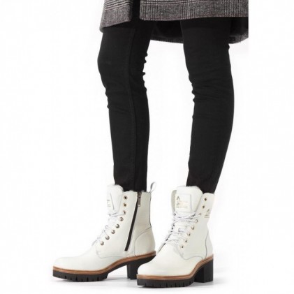 PANAMA JACK HAIRY PADMA BOOTS WHITE
