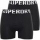 SUPERDRY BOXER M3110340A LOGO DOUBLE PACK BLACK