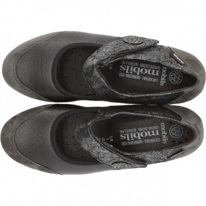 MEPHISTO BATHILDA MANOLETINS BLACK_CHARCOAL