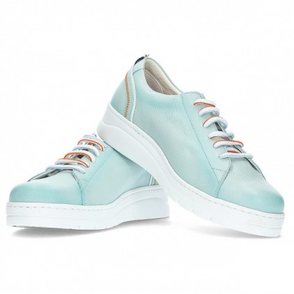 FLUCHES INDIAN SNEAKERS F1422 AQUA
