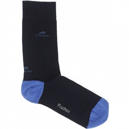 LONG FLOWERY SOCKS CA0009 NAVY