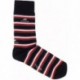 LONG FLOWERY SOCKS CA0009 NAVY_RED