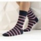 LONG FLOWERY SOCKS CA0009 NAVY_RED