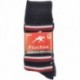 LONG FLOWERY SOCKS CA0009 NAVY_RED