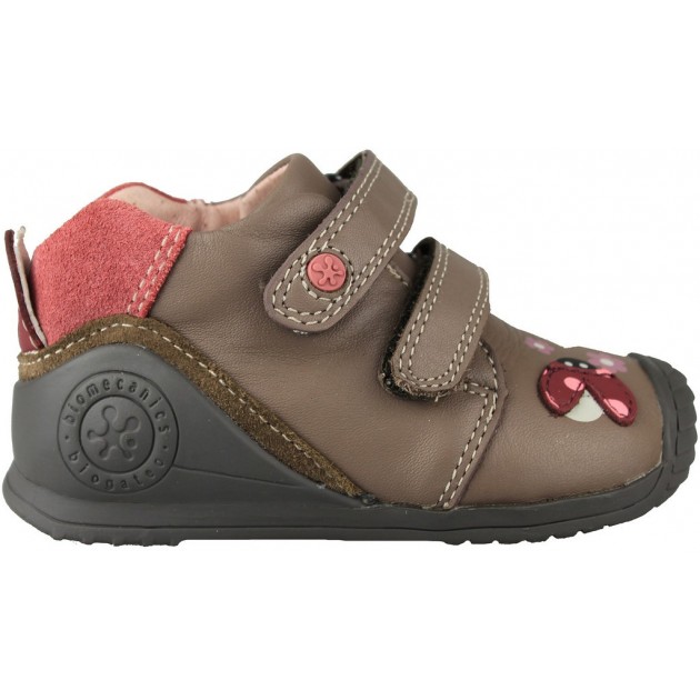 BIOMECANICS ZAPATO BEBE DOBLE VELCRO JUNGLE HUMO