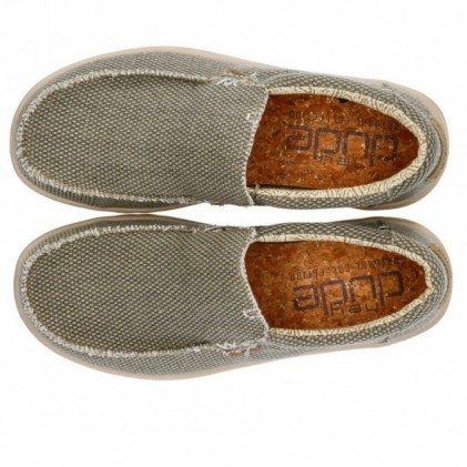 SCARPE INTRECCIATE DUDE MIKKA ARMY_GREEN