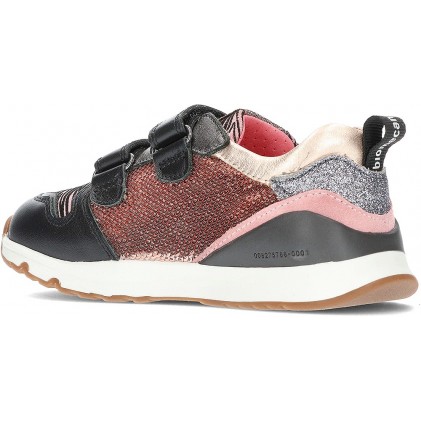 SNEAKERS BIOMECANICS CON PAILLETTES 221222-A NEGRO