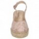 ESPADRILLES PIETRE AL CIOCCOLATO PUNTO ROSA