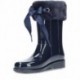 STIVALI DA ACQUA IN VERNICE SOFT W10239 NAVY