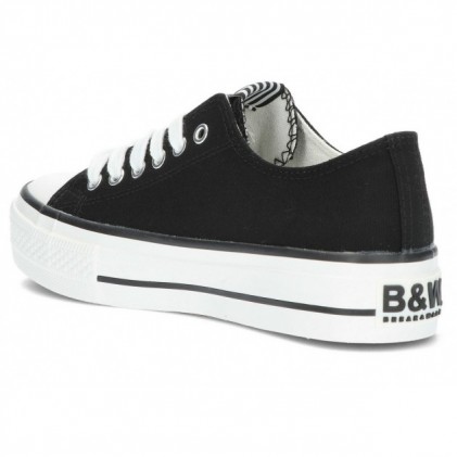 SNEAKERS BYW BASIC IN TELA 52715 NEGRO