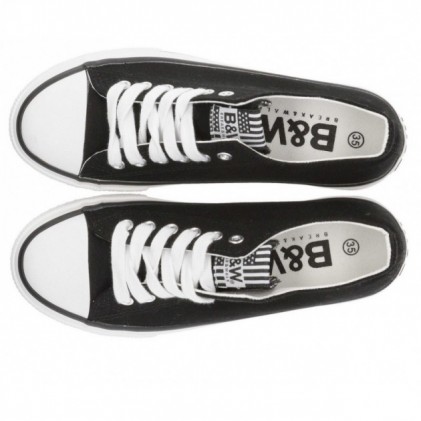 SNEAKERS BYW BASIC IN TELA 52715 NEGRO