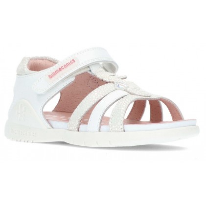 SANDALIA BIOMECANICA SAUVAGE CABALLITO 222208 WHITE