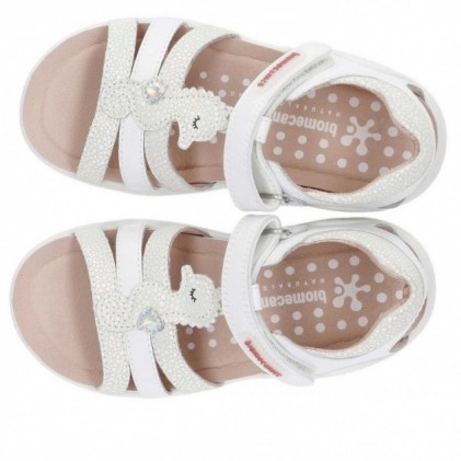 SANDALIA BIOMECANICA SAUVAGE CABALLITO 222208 WHITE