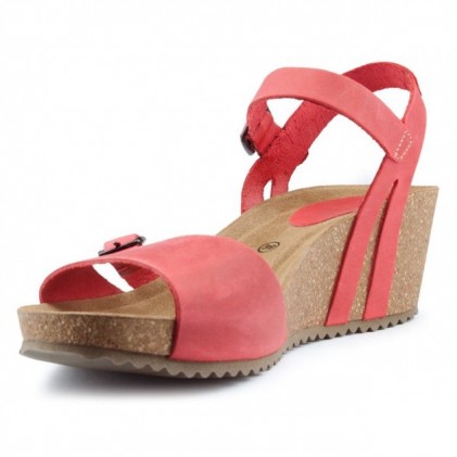 INTERBIOS W Sandal comoda donna anatomica ROJO