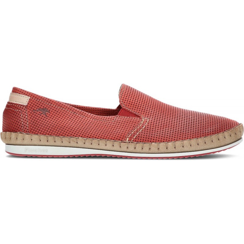 FLUCHOS 8674 LUXE SURF BAHAMAS MOCASSINO UOMO WHITE_RED