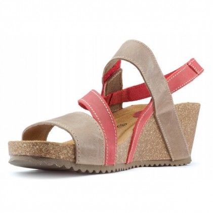 Sandali INTERBIOS Confortevole cuneo 2019 BEIGE