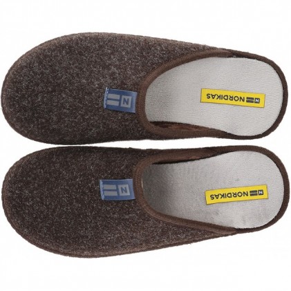 PANTOFOLE NORDIKAS TIROLO 1728 MOKA