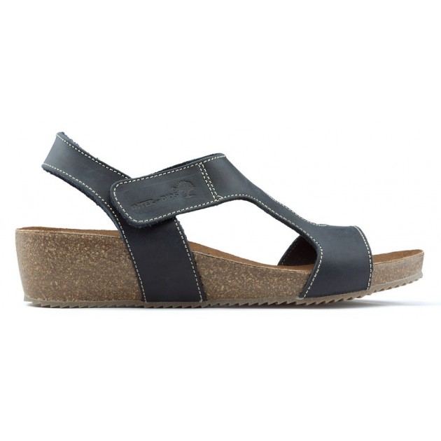 INTERBIOS SANDALIAS COMODAS MEDIA CUÑA NEGRO INTERBIOS SANDALIAS COMODAS MEDIA CUÑA NEGRO